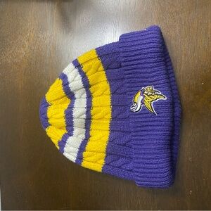 Minnesota Vikings New Era Purple and Yellow Beanie